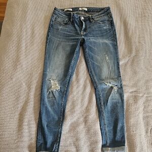 Vigoss Distressed Blue Ankle Jeans